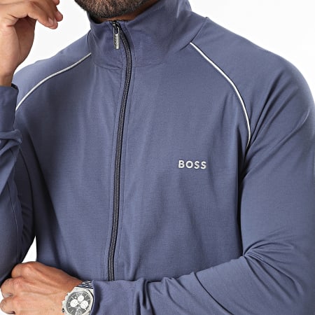 BOSS - Mix en Match Zip Sweat 50515307 marineblauw