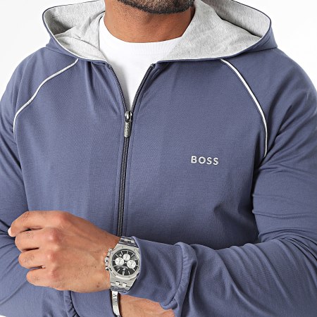 BOSS - Sudadera con capucha y cremallera Mix And Match 5055313 Azul marino