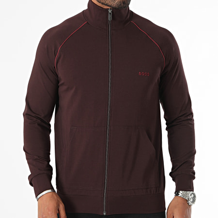 BOSS - Sweat Zippé Mix And Match 50515307 Marron