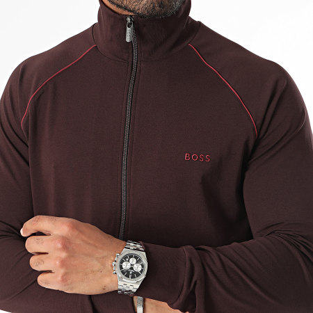 BOSS - Sweat Zippé Mix And Match 50515307 Marron