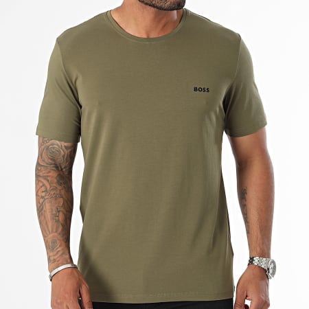 BOSS - Camiseta Mix And Match 50515312 verde caqui