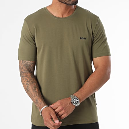 BOSS - Camiseta Mix And Match 50515312 verde caqui