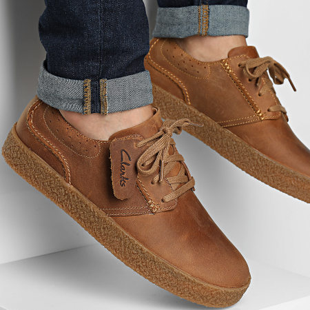 Clarks - Scarpe Streethill Lace Dark Tan Lea