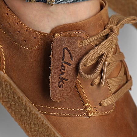 Clarks - Chaussures Streethill Lace Dark Tan Lea