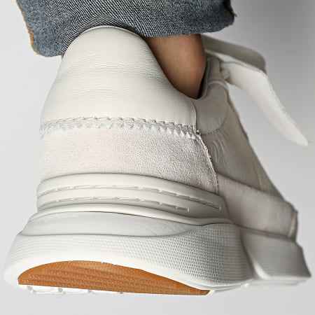 Clarks - Baskets Craft Pace White Leather