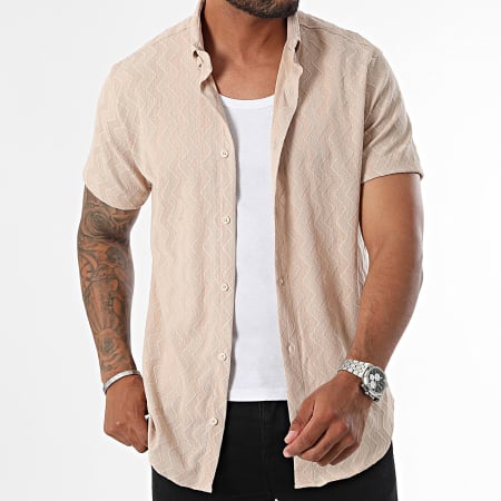 Classic Series - Beige shirt met korte mouwen