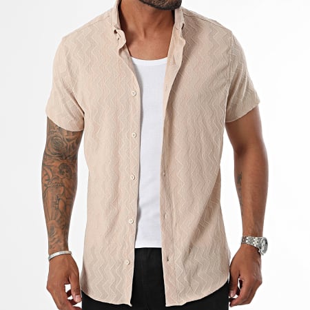 Classic Series - Beige shirt met korte mouwen