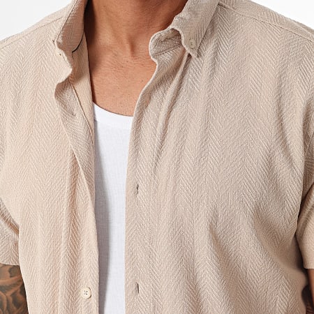 Classic Series - Beige shirt met korte mouwen