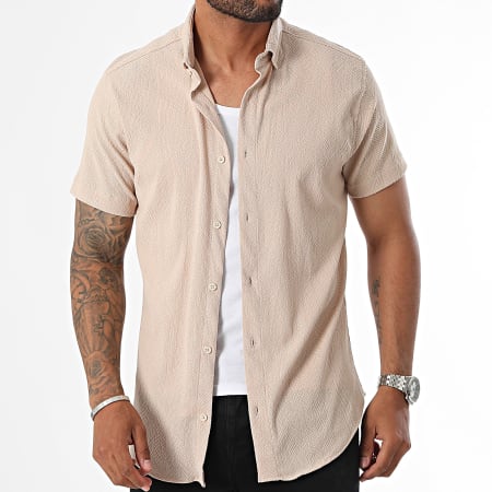 Classic Series - Camicia a maniche corte beige