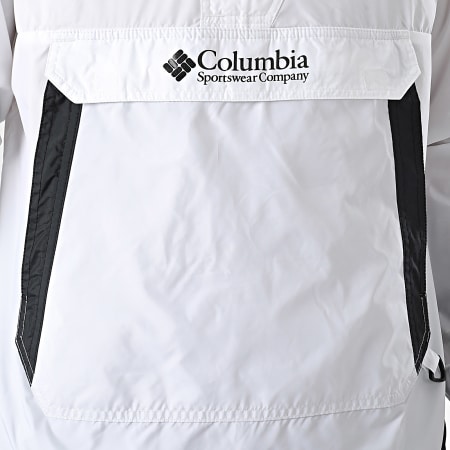 Columbia - Coupe-Vent Capuche Challenger II Windbreaker 2091001 Blanc Noir