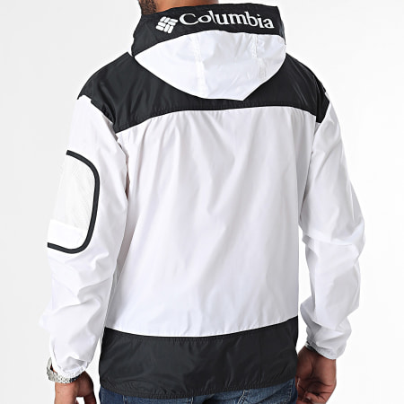 Columbia - Coupe-Vent Capuche Challenger II Windbreaker 2091001 Blanc Noir