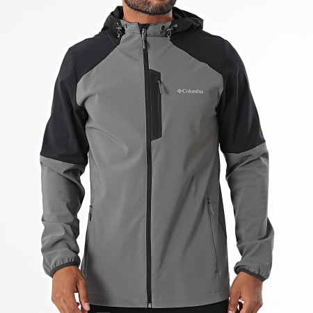 Columbia - Hooded Jacket met rits 2095683 Grijs Zwart