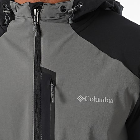 Columbia - Hooded Jacket met rits 2095683 Grijs Zwart