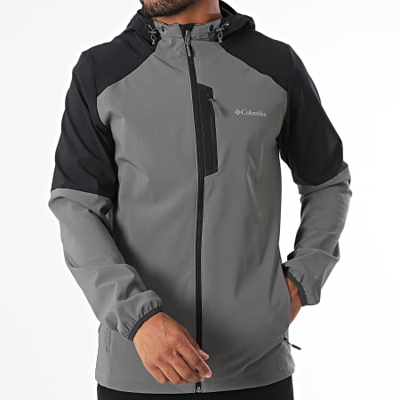 Columbia - Hooded Jacket met rits 2095683 Grijs Zwart