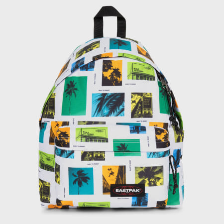 Eastpak - Zaino imbottito Bianco Verde Giallo Arancione Azzurro