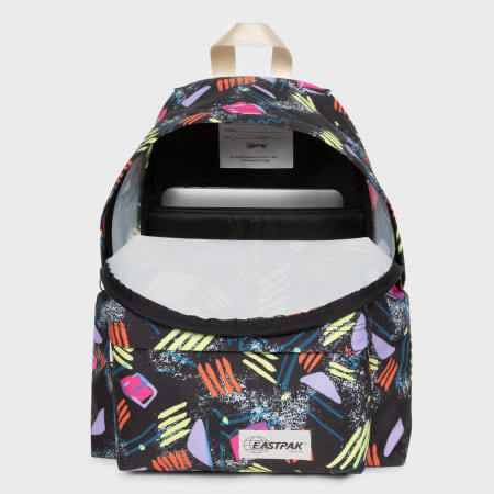 Eastpak - Mochila acolchada Negro Amarillo Naranja Morado Rosa