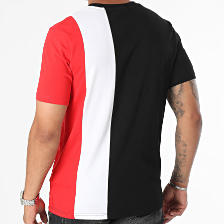 Porsche - Camiseta de rayas 701228632 Negro Blanco Rojo