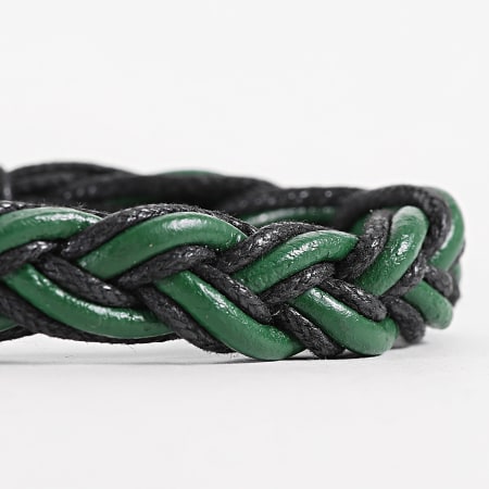 Frilivin - Pulsera Negro Verde Oscuro