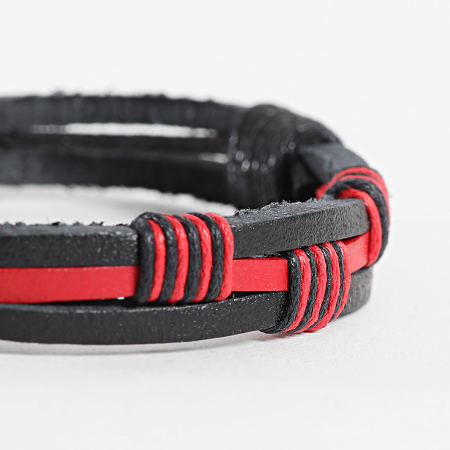 Frilivin - Pulsera Negro Rojo