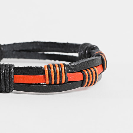 Frilivin - Bracelet Noir Orange