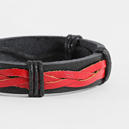 Frilivin - Pulsera Negro Rojo