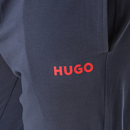 HUGO - Pantalones de chándal enlazados 50518684 Azul marino