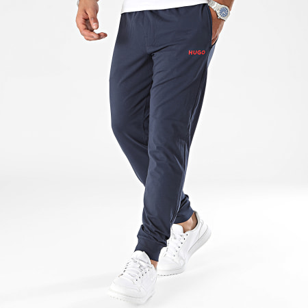 HUGO - Pantalones de chándal enlazados 50518684 Azul marino