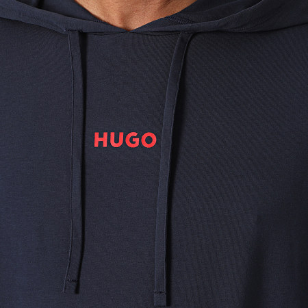 HUGO - Felpa con cappuccio Linked 50518693 Navy