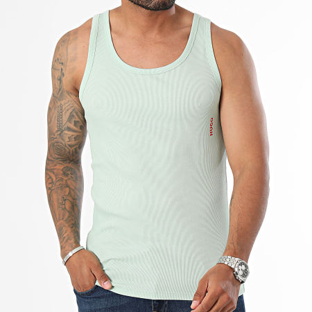 HUGO - Set van 2 tanktops 50469790 marineblauw groen