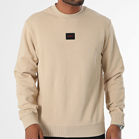 HUGO - Sudadera de cuello redondo Diragol Gel 50528174 Beige