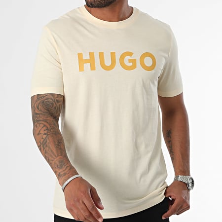 HUGO - Camiseta Dulivio 50467556 Amarillo claro