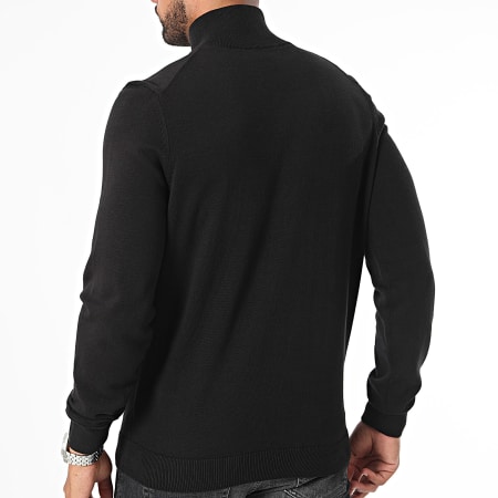 HUGO - Pull Col Zippé San Quintus-C 50474164 Noir