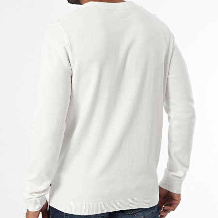 Jack And Jones - Basic Knit Sweater Blanco