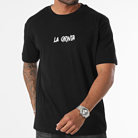 La Grinta - King Logo Oversize T-shirt Zwart