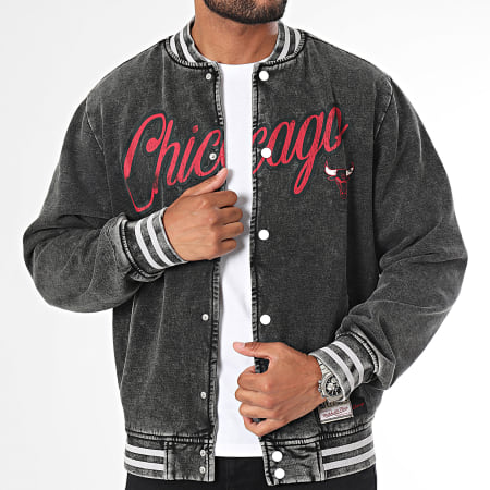 Mitchell and Ness - Chicago Bulls NBA Chaqueta OJBF6801 Gris Carbón