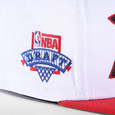 Mitchell and Ness - Bigmouth Snapback NBA Gorra Chicago Bulls Blanco Rojo