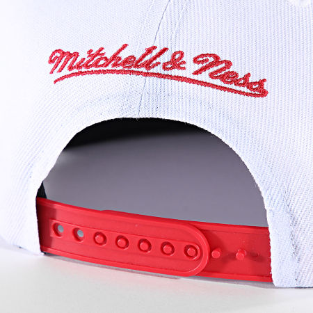 Mitchell and Ness - Cappello NBA Bigmouth Snapback Chicago Bulls Bianco Rosso