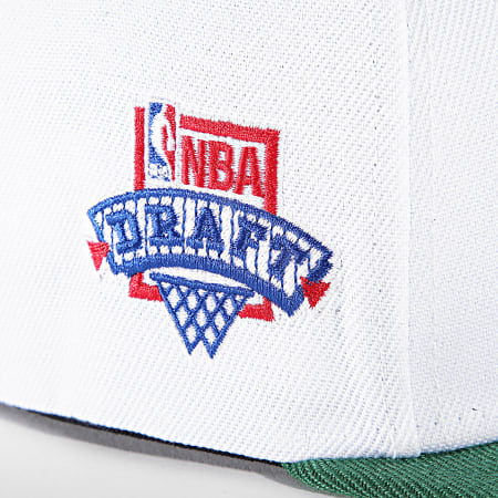 Mitchell and Ness - NBA Bigmouth Snapback Cap Boston Celtics Blanco Verde