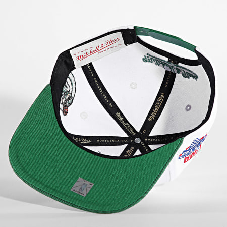 Mitchell and Ness - Cappello a scatto Boston Celtics Bianco Verde NBA Bigmouth