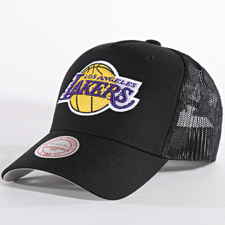 Mitchell and Ness - Cappello Los Angeles Lakers Trucker Monogram Nero