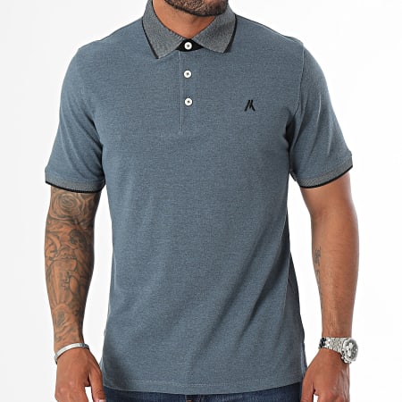 Produkt - Polo Manga Corta Basic Azul Moteado