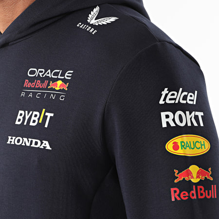 Sweat à Capuche Castore Alpine F1 Team - Bleu Marine, Logo Alpine, Coupe Classique, Pour Supporters
