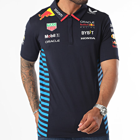 Red Bull Racing - Polo de manga corta TM5288 Azul marino