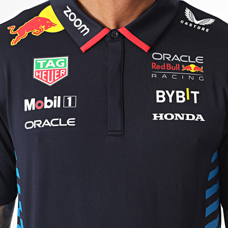 Red Bull Racing - Polo de manga corta TM5288 Azul marino