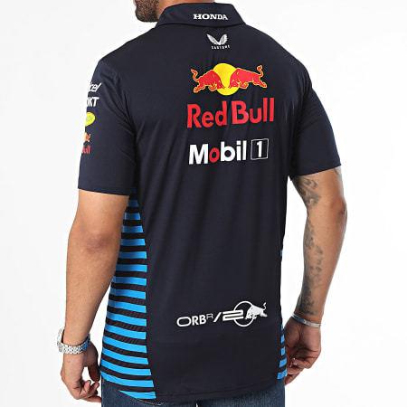 Red Bull Racing - Polo de manga corta TM5288 Azul marino