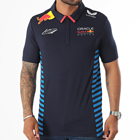 Red Bull Racing - Polo Manches Courtes Driver TM5885 Bleu Marine