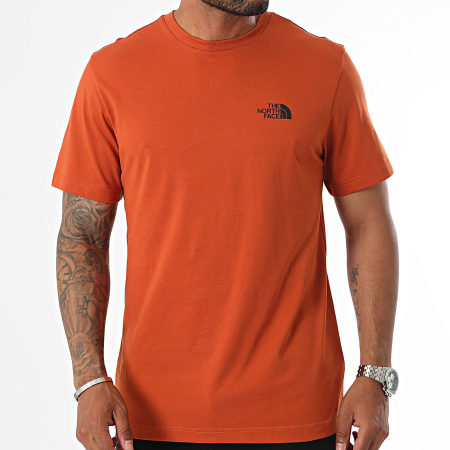 The North Face - Tee Shirt Eenvoudig Koepel A87NG Oranje