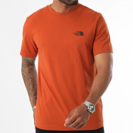 The North Face - Tee Shirt Eenvoudig Koepel A87NG Oranje