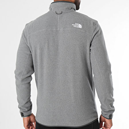 The North Face - Giacca in pile con zip Glacier A855X Grigio scuro