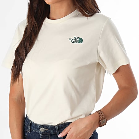 The North Face - Camiseta relax mujer Redbox A87NK Beige